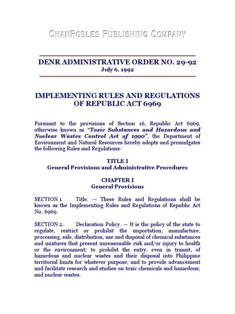ra 6969 irr|DAO 1992.